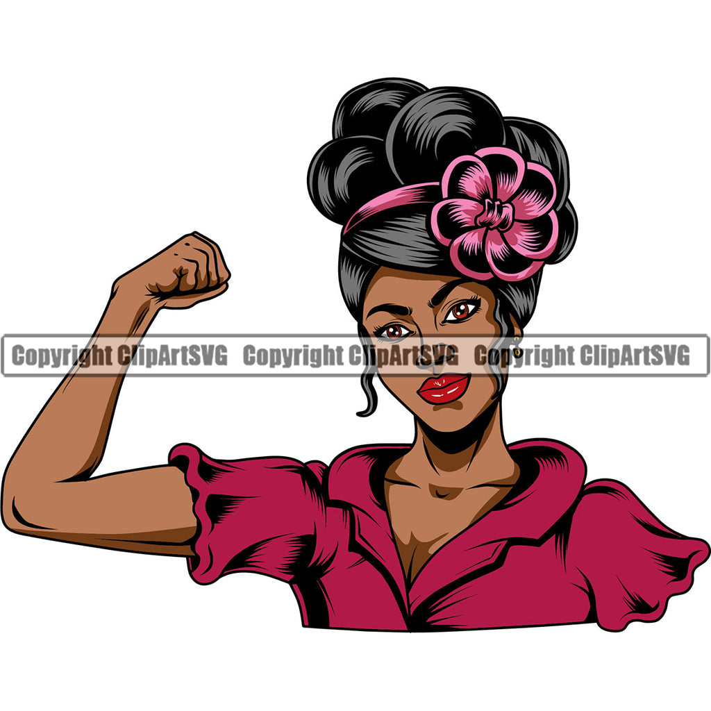 Black Woman African American Female Nubian Queen Lady Cartoon Character Girl Head Face Portrait Hair Style Braid Band Dress Jewels Jewelry Art Silhouette Design Logo Clipart SVG