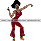 Black Woman African American Female Nubian Queen Lady Cartoon Character Girl Head Face Portrait Jewels Sexy Dance Dancing Jewelry Silhouette Art Design Logo Clipart SVG