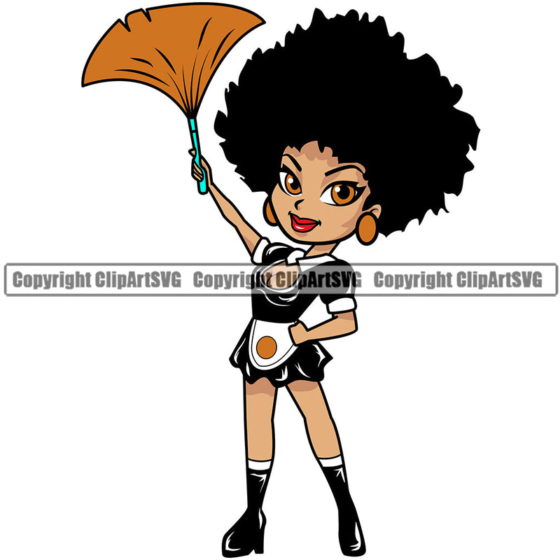 Black Woman African American Female Nubian Queen Lady Cartoon Character Girl Head Face Portrait Cute Hair Afro Big Eyes Lola Sexy Hand Fan Fashion Silhouette Art Design Logo Clipart SVG