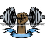 Bodybuilding Athlete Bodybuilder Fitness Trainer Gym Workout Training Muscle Sport Bodybuild Train Health Healthy Lifestyle Weightlifting Hand Holding Dumbbell Weight Bar Flex Fit Body Art Color Design Logo Clipart SVG