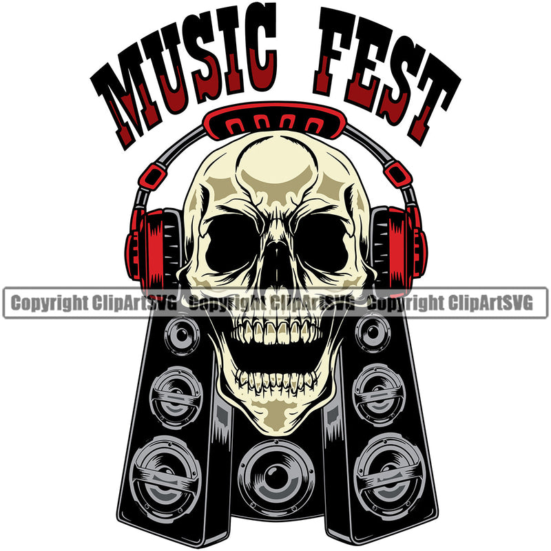 DJ Disc Skeleton Skull Music Jockey Vinyl Turntable Record Player Mixer Mixing Spin Spinning Scratch Scratching Album Club Sound Radio Dee Jay Stereo Beat Maker Headphones Audio Speaker Equipment System Sub Woofer Bass Color Art Design Logo Clipart SVG