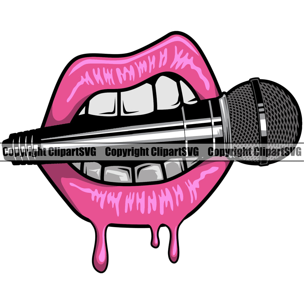 Rapper With Mic Silhouette