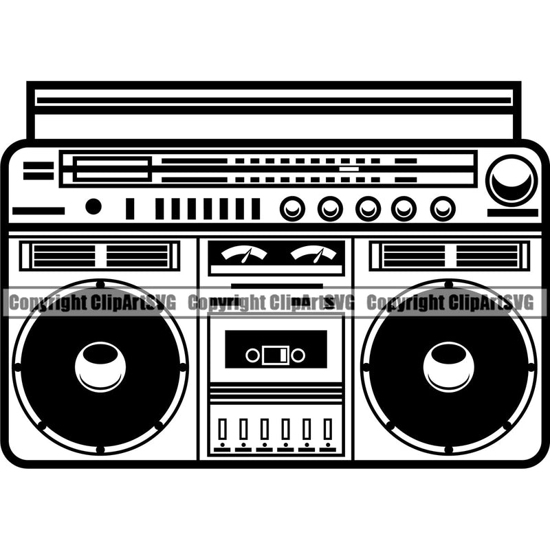 DJ Disc Jockey Music Vinyl Turntable Record Player Mixer Mixing Spin Spinning Scratch Scratching Album Club Sound Radio Dee Jay Stereo Beat Maker Boombox Vintage Retro Cassette Tape Old Ghetto Blaster Hip Hop Rap Color Art Design Logo Clipart SVG