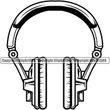DJ Disc Jockey Music Vinyl Turntable Record Player Mixer Mixing Spin Spinning Scratch Scratching Album Club Radio Dee Sound Jay Stereo Beat Maker Headphones Color Art Design Logo Clipart SVG