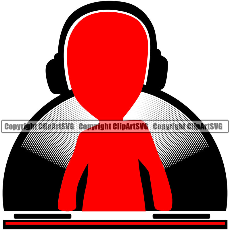 DJ Disc Jockey Music Vinyl Turntable Record Player Mixer Mixing Spin Spinning Scratch Scratching Album Club Sound Radio Dee Jay Stereo Beat Maker Hits Smash Break Art Color Design Logo Clipart SVG