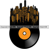 DJ Disc Jockey Music Vinyl Turntable Record Player Mixer Mixing Spin Spinning Scratch Scratching Album Club Sound Radio Dee Jay Stereo Beat Maker City Night Life Color Art Design Logo Clipart SVG