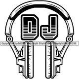 DJ Disc Jockey Music Vinyl Turntable Record Player Mixer Mixing Spin Spinning Scratch Scratching Album Club Sound Radio Dee Jay Stereo Beat Maker Headphones Color Art Design Logo Clipart SVG