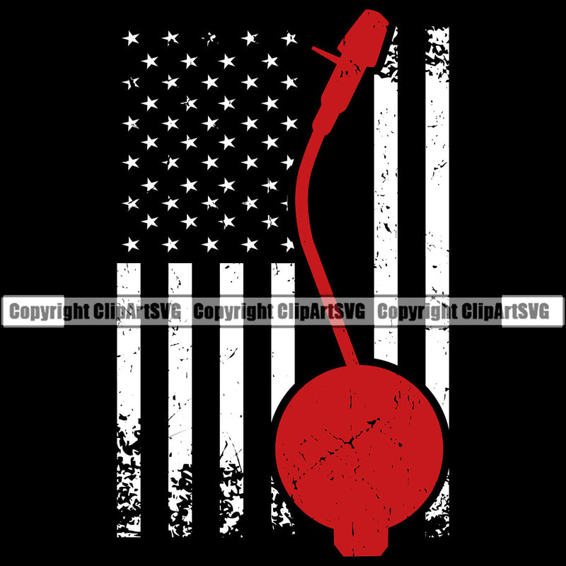 DJ Disc Jockey Music Vinyl Turntable Record Player Mixer Mixing Spin Spinning Scratch Scratching Album Club Sound Radio Dee Jay Stereo Beat Maker Needle Usa Flag Color Art Design Logo Clipart SVG