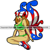 Puerto Rico Rican Flag Pride Spanish Country Nation Proud Caribbean Island Travel Woman Girl Fairy Butterfly World Map Sign Symbol Design Element Logo