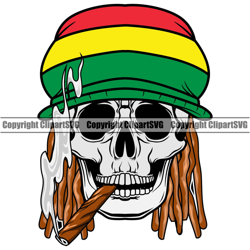 Rasta Reggae Flag Rastafari Rastafarian Pride Jamaica Jamaican Proud Reggaeton Music Marijuana Leaf Skull Skeleton Dreads Cannabis Plant Joint Bud Pot Weed Hemp Smoke Shop Drug Herb Design Logo