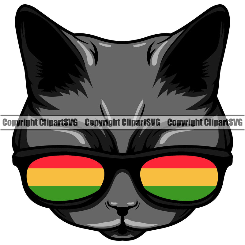 Rasta Reggae Flag Rastafari Rastafarian Pride Jamaica Jamaican Proud Reggaeton Music Cat Marijuana Tree Leaf Joint Bud Pot Weed Cannabis Hemp Shop Art Design Logo