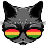 Rasta Reggae Flag Rastafari Rastafarian Pride Jamaica Jamaican Proud Reggaeton Music Cat Marijuana Tree Leaf Joint Bud Pot Weed Cannabis Hemp Shop Art Design Logo