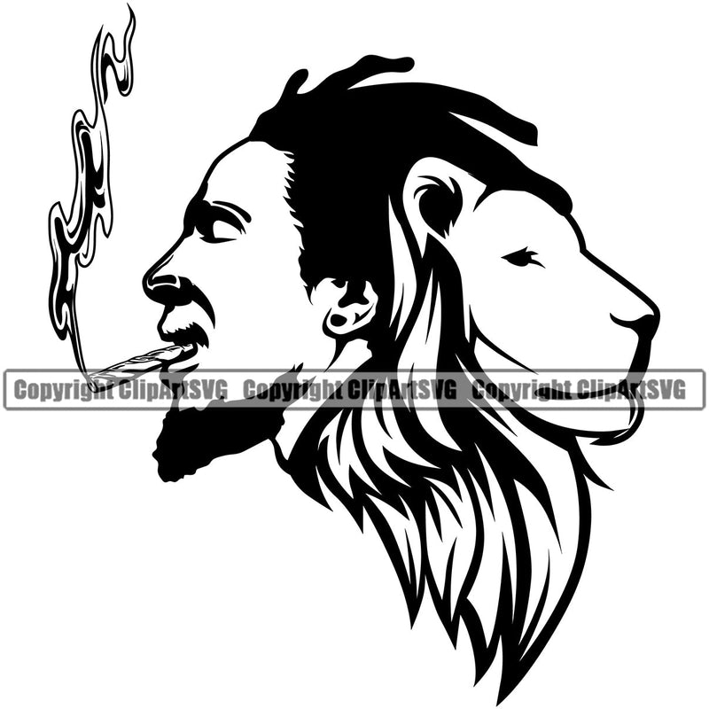 Rasta Reggae Lion Lions Flag Rastafari Rastafarian Pride Jamaica Jamaican Proud Music Reggaeton Man Dreads Smoking Marijuana Leaf Joint Bud Pot Weed Cannabis Art Design Logo