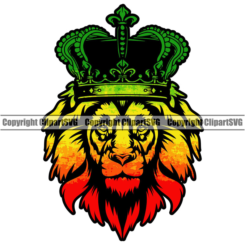 Rasta Reggae Flag Rastafari Rastafarian Pride Jamaica Jamaican Proud Reggaeton Music Lion Crown King Marijuana Leaf Joint Bud Pot Weed Cannabis Art Design Element Logo