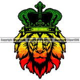 Rasta Reggae Flag Rastafari Rastafarian Pride Jamaica Jamaican Proud Reggaeton Music Lion Crown King Marijuana Leaf Joint Bud Pot Weed Cannabis Art Design Element Logo