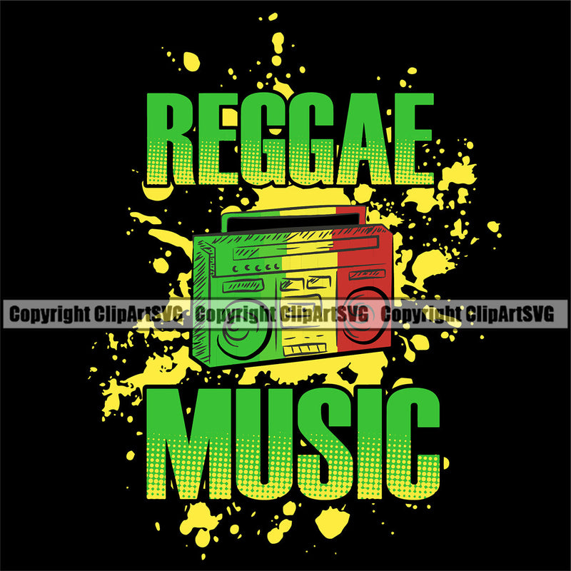 Rasta Reggae Flag Rastafari Rastafarian Pride Jamaica Jamaican Proud Reggaeton Music Boombox Radio Marijuana Leaf Bud Pot Weed Cannabis Hemp Shop Herb Art Design Logo