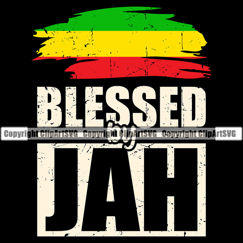 Rasta Reggae Flag Rastafari Rastafarian Jamaica Jamaican Pride Proud Reggaeton Music Blessed By Jah Marijuana Leaf Bud Pot Weed Cannabis Shop Design Element Logo
