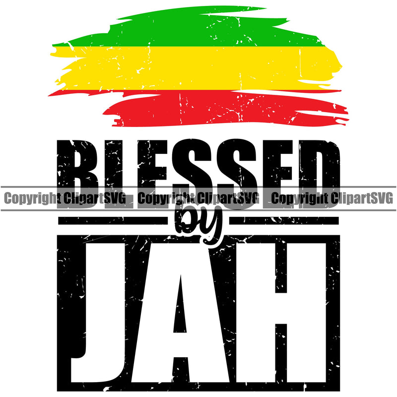Rasta Reggae Flag Rastafari Rastafarian Pride Jamaica Jamaican Proud Reggaeton Music Blessed By Jah Marijuana Leaf Bud Pot Weed Cannabis Shop Design Element Logo