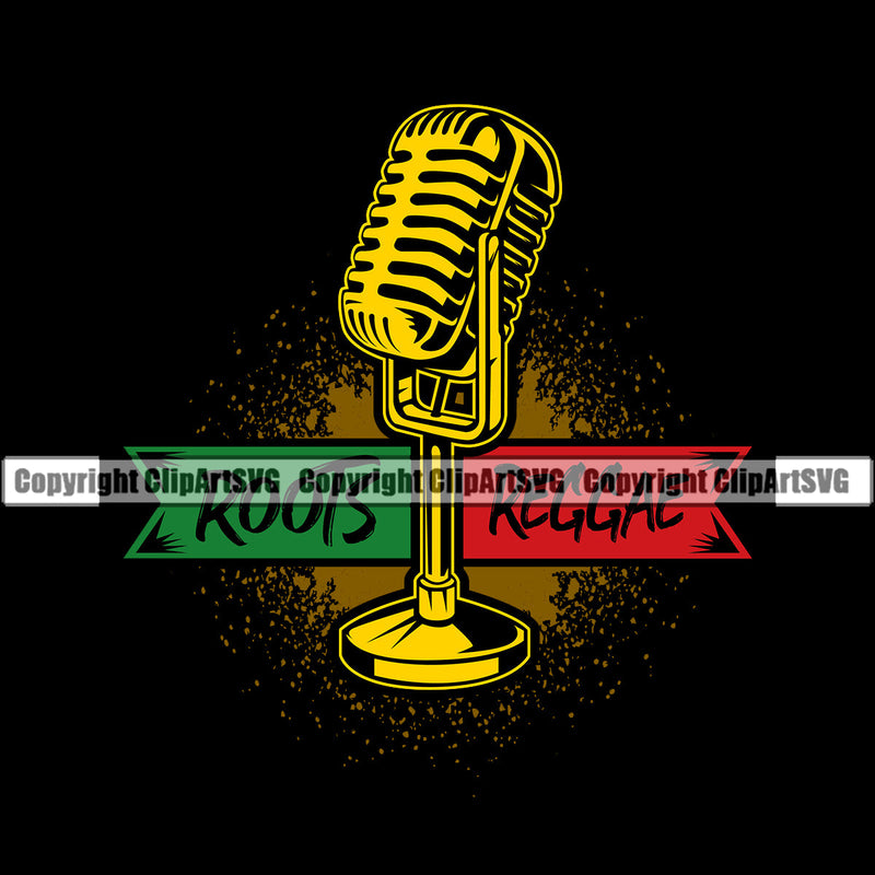 Rasta Reggae Flag Rastafari Rastafarian Pride Jamaica Jamaican Proud Music Roots Radio Microphone Reggaeton Hippy Marijuana Leaf Bud Pot Weed Cannabis Shop Design Logo