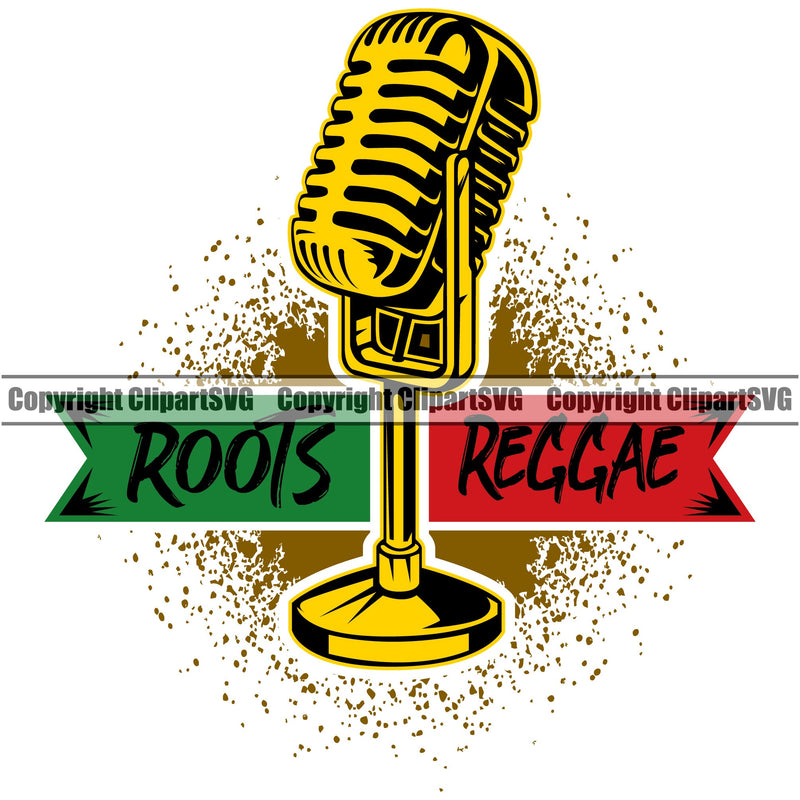 Rasta Reggae Flag Rastafari Rastafarian Pride Jamaica Jamaican Proud Reggaeton Music Roots Radio Microphone Hippy Marijuana Leaf Bud Pot Weed Cannabis Shop Design Logo