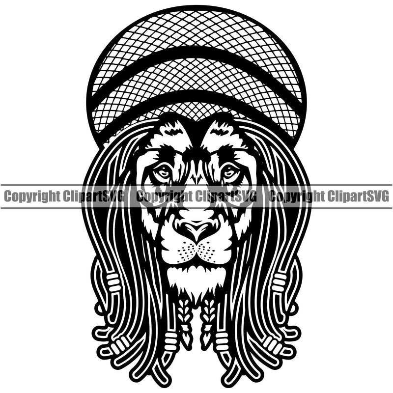 Rasta Reggae Lion Lions Flag Rastafari Rastafarian Pride Jamaica Jamaican Proud Reggaeton Music Hemp Cap Hat Kufi Marijuana Tree Leaf Joint Pot Weed Cannabis Design Logo