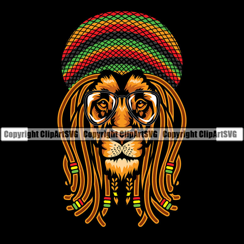 Rasta Reggae Lion Lions Flag Rastafari Rastafarian Jamaican Pride Jamaica Proud Reggaeton Music Hemp Cap Hat Kufi Marijuana Tree Leaf Joint Pot Weed Cannabis Design Logo