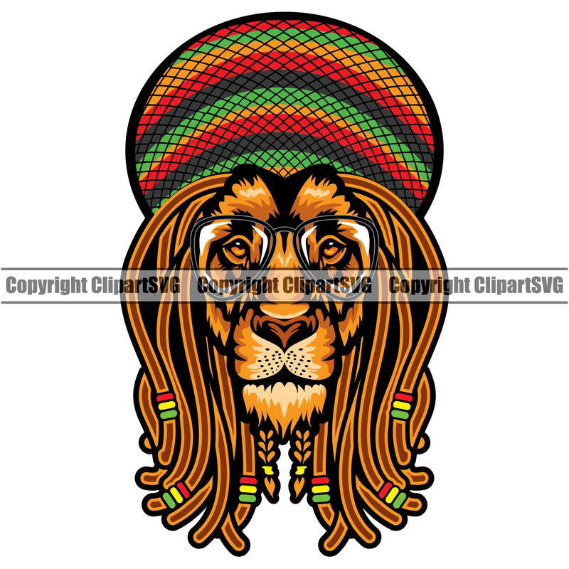 Rasta Reggae Lion Lions Flag Rastafari Rastafarian Pride Jamaica Jamaican Proud Reggaeton Hemp Cap Hat Kufi Marijuana Tree Leaf Music Joint Pot Weed Cannabis Design Logo