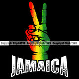 Rasta Reggae Flag Rastafari Rastafarian Proud Pride Jamaica Jamaican Reggaeton Music Peace Sign Hand Love Hippy Marijuana Leaf Pot Weed Cannabis Design Element Logo