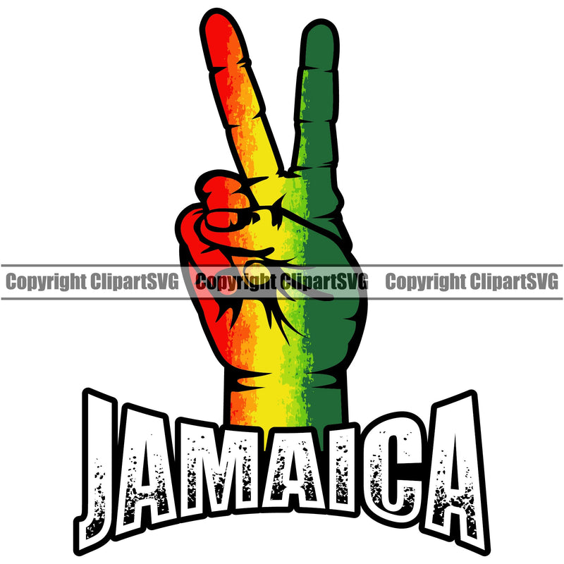 Rasta Reggae Flag Rastafari Rastafarian Pride Jamaica Jamaican Proud Reggaeton Music Peace Sign Hand Love Hippy Marijuana Leaf Pot Weed Cannabis Design Element Logo
