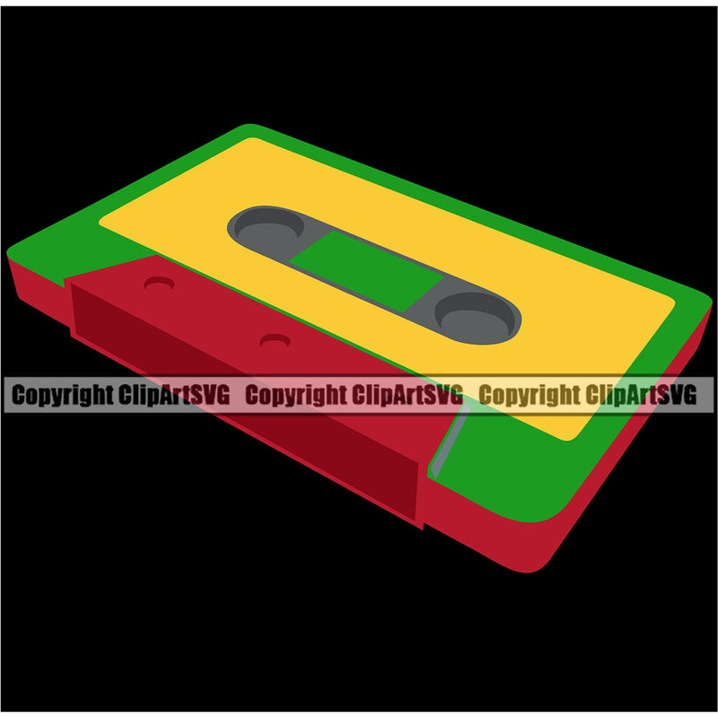 Rasta Reggae Flag Rastafari Rastafarian Pride Jamaica Jamaican Proud Reggaeton Music Radio Retro Cassette Tape Marijuana Leaf Weed Shop Herb Ribbon Banner Design Logo