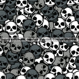 Scary Skull Skeleton Camo Camuflage Seamless Pattern Print Crossbones Grey White Camouflage Jungle War Wrap Cover Graphic Design Decor Logo