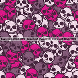 Scary Skull Skeleton Camo Camuflage Seamless Pattern Print Crossbones Grey Pink White Camouflage Jungle War Wrap Cover Graphic Design Decor Logo