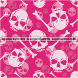 Scary Skull Skeleton Camo Camuflage Seamless Pattern Print Crossbones Big Pink Camouflage Jungle War Wrap Cover Graphic Design Decor Logo