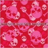 Scary Skull Skeleton Camo Camuflage Seamless Pattern Print Crossbones Big Red Camouflage Jungle War Wrap Cover Graphic Design Decor Logo