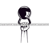 Bodybuilding Kettle Bell Athlete Bodybuilder Fitness Trainer Gym Workout Training Muscle Sport Bodybuild Train Health Healthy Lifestyle Weightlifting Hand Holding Dumbbell Weight Bar Out Silhouette Art Design Logo Clipart SVG