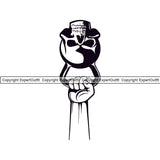 Bodybuilding Scary Skull Kettle Bell Athlete Bodybuilder Fitness Trainer Gym Workout Training Muscle Sport Bodybuild Train Health Healthy Lifestyle Weightlifting Hand Holding Dumbbell Weight Bar Out Silhouette Art Design Logo Clipart SVG