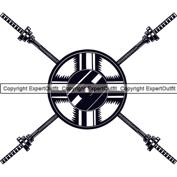 Bodybuilding Weight Plate Athlete Bodybuilder Fitness Trainer Gym Workout Training Muscle Sport Bodybuild Train Health Healthy Lifestyle Weightlifting Barbell Bar Flex Fit Body Strong Silhouette Art Design Logo Clipart SVG