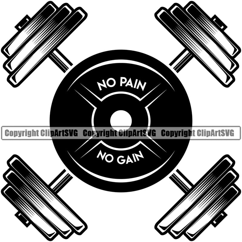 Bodybuilding Weight Plate Athlete Bodybuilder Fitness Trainer Gym Workout Training Muscle Sport Bodybuild Train Health Healthy Lifestyle Weightlifting Barbell Bar Working Out Weight Lifting Silhouette Art Design Logo Clipart SVG