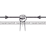 Bodybuilding Hand Holding Barbell Bar Athlete Bodybuilder Fitness Trainer Gym Workout Training Muscle Sport Bodybuild Train Health Healthy Lifestyle Weightlifting Sports Dumbbell Weight Exercise Hand Silhouette Art Design Logo Clipart SVG