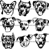 100 DOG BREED HEADS Black/White Designs Volume 01 BUNDLE OF THE CENTURY RETAIL PRICE $300.00!