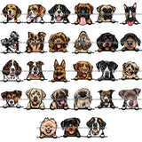 27 Dog Breed Peeking Peek-A-Boo Top Selling Color Designs SUPER BUNDLE ClipArt SVG