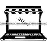 Computer Tablet Laptop Notebook Equipment ClipArt SVGS