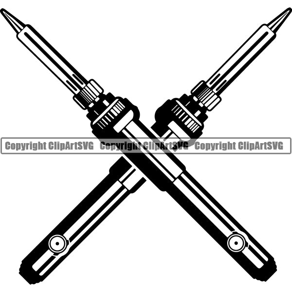Electronic Board Soldering Iron Tool Computer  Equipment ClipArt SVGS