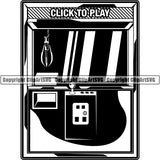Video Game Gaming Gamer Player Controller Console ClipArt SVG