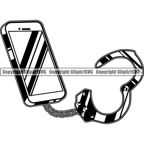 Telephone Phone Cell Communication Connection ClipArt SVG