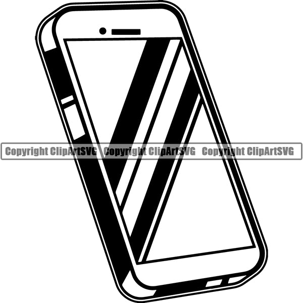 Telephone Phone Cell Communication Connection ClipArt SVG