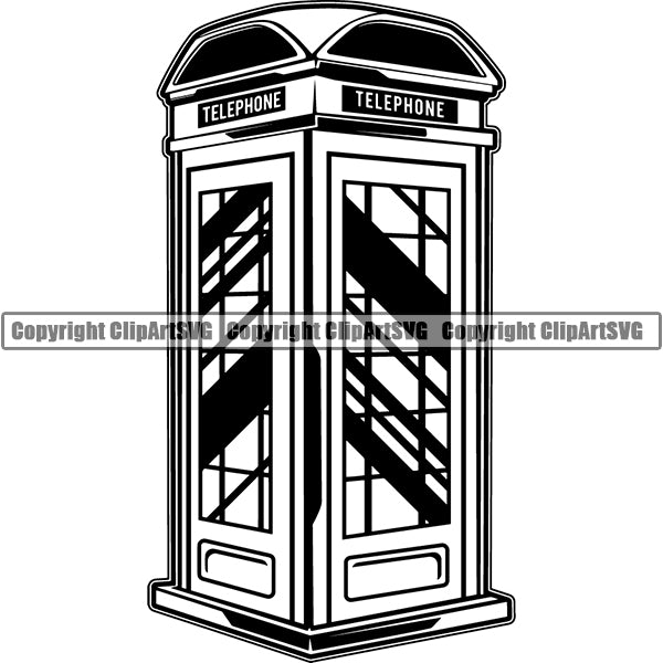 Telephone Phone Cell Communication Connection ClipArt SVG