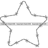 Design Element Barbed Wire Frame Border ClipArt SVG