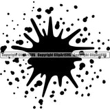 Design Element Blood Paint Water Liquid Slice Splatter Splash ClipArt SVG