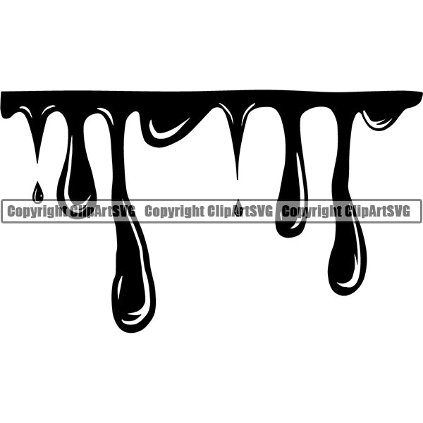 Design Element Bloody Paint Water Liquid Slice Cut Injury ClipArt SVG